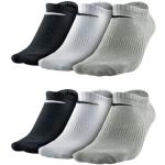 Nike 6 paia di calzini da ginnastica Performance Lightweight bianco nero SX4705, grigio. nero. bianco, 34-38