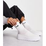 Sneakers slip on larghezza A bianche numero 38 di gomma con stringhe antiscivolo Nike Air Force 1 