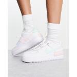 Sneakers stringate larghezza E bianche numero 42,5 di gomma antiscivolo Nike Air Force 1 Shadow 