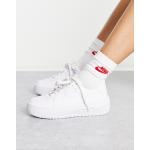 Sneakers larghezza E bianche numero 38 di gomma antiscivolo platform Nike Air Force 1 