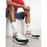 Sneakers stringate larghezza E scontate bianche numero 48,5 di gomma antiscivolo Nike Air Max 1 