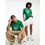 T-shirt verdi S a girocollo mezza manica da basket per Donna Nike Boston Celtics 