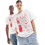 T-shirt scontate bianche XS a girocollo da basket per Donna Nike Chicago Bulls 