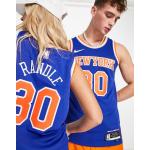 Canotte blu S in jersey a girocollo a tema New York senza manica da basket per Donna Nike New York Knicks 