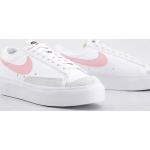 Nike - Blazer - Sneakers basse con plateau bianche e rosa-Bianco