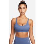 Reggiseni sportivi blu con sostegno leggero per Donna Nike Essentials 