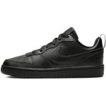 Sneakers basse larghezza E casual nere numero 22 per bambini Nike Court Borough 