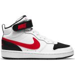 Sneakers alte larghezza E classiche bianche numero 36 con stringhe per bambino Nike Court Borough 
