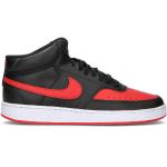 Sneakers alte larghezza E scontate rosse numero 43 di tessuto sintetico per Uomo Nike Court Vision 
