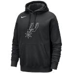 Nike Felpa pullover con cappuccio San Antonio Spurs Club NBA – Uomo - Nero