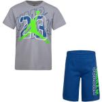 Nike Jordan Completo T-Shirt E Shorts Bambino Elevated Classics Grigio Taglia 2-3 A Cod 85B213-BAJ