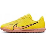 Nike Jr. Mercurial Vapor 15 Club Tf, Little/Big Kids' Turf Soccer Shoes, Yellow Strike/Sunset Glow, 38 EU