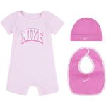 Set bavaglini scontati rosa lavabili in lavatrice per neonato Nike di Dressinn.com 