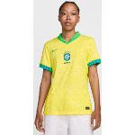 Maglie Brasile gialle per Donna Nike Dri-Fit 