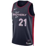 Nike Maglia Joel Embiid Philadelphia 76ers City Edition 2023/24 Swingman Dri-FIT NBA – Uomo - Blu