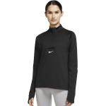 Magliette & T-shirt scontate nere L in poliestere con manica lunga per Donna Nike Dri-Fit 