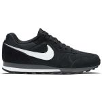 Scarpe larghezza E classiche nere numero 40 in pelle di camoscio traspiranti da running per Uomo Nike Md runner 2 