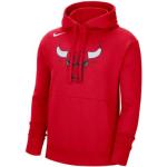 Felpe rosse XS di cotone a tema Chicago con cappuccio per Uomo Nike Chicago Bulls 