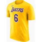 Nike NBA T-Shirt Los Angeles Lakers James Giallo Uomo