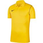 Polo scontate classiche gialle L in poliestere traspiranti mezza manica con manica lunga per Uomo Nike Park 