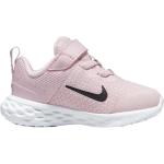 Sneakers larghezza E scontate rosa numero 17 chiusura velcro traspiranti per bambini Nike Revolution 6 
