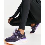 Sneakers stringate larghezza E scontate viola numero 40 di gomma antiscivolo Nike React 
