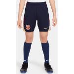 Pantaloncini blu da calcio per bambini Nike Dri-Fit Barcelona 