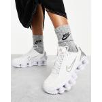 Sneakers stringate larghezza E bianche numero 39 di gomma antiscivolo per Donna Nike Shox 