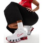 Sneakers stringate larghezza E bianche numero 38,5 di gomma antiscivolo per Donna Nike Shox 