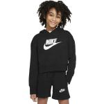 Felpe nere 12 anni di spugna lavabili in lavatrice con cappuccio per bambina Nike di Dressinn.com 