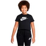 Top casual neri 12 anni di cotone mezza manica per bambina Nike di Dressinn.com 