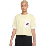 Nike Sportswear Heritage Support Short Sleeve T-shirt Giallo L Donna