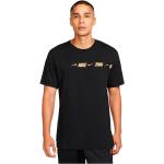 Magliette & T-shirt scontate nere S di cotone mezza manica con manica corta per Uomo Nike Repeat 