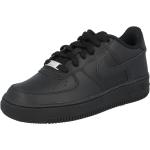 Sneakers stringate larghezza E nere tinta unita con stringhe per bambini Nike Air Force 1 