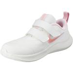 Sneakers larghezza E casual rosa numero 25 di gomma chiusura velcro a strappo per bambini Nike Star Runner 3 