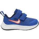 Sneakers larghezza A blu numero 22 di pelle chiusura velcro a strappo per bambini Nike Star Runner 3 