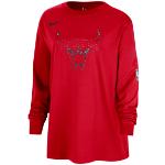 Magliette & T-shirt rosse a tema Chicago manica lunga con manica lunga per Donna Nike Essentials Chicago Bulls 