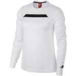 Magliette & T-shirt bianche M in misto cotone manica lunga con manica lunga per Donna Nike Tech Fleece 