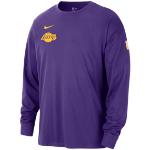 Magliette & T-shirt viola manica lunga con manica lunga per Uomo Nike Los Angeles Lakers 