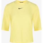 Vestiti ed accessori sportivi scontati gialli con scollo tondo manica tre quarti per Donna Nike 
