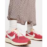 Sneakers stringate larghezza E scontate vintage rosse numero 39 di gomma Nike Waffle 