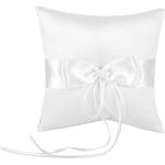Cuscini bianchi 20 mm per matrimonio portafedi 