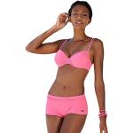 NiSeng Donna Bikini Due Pezzi Costume da Bagno Colore Puro Costumi da Bagno Bikini Beachwear Rosa S
