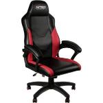 Nitro concepts c100 sedia gaming per pc seduta imbottita pelle sintetica pu nero rosso