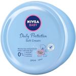 Nivea Baby Soft Cream 200 ml (confezione da 3) Daily Protection 0% alcol, parabeni e coloranti, ipoallergenico, clinically tested skin-friendly 24 ore di idratazione
