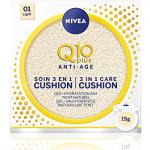 Nivea Q10 Plus Anti-Age 3 in 1 Skin Care Cushion Light, trattamento viso anti-età per donna, fondotinta per tutti i tipi di pelle, makeup idratante (1 x 15 ml)