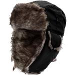 Cappelli invernali 56 neri XXL di eco-pelliccia traspiranti per Donna 