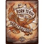 Nostalgic Art Harley Davidson - Born to Ride, segno di latta male