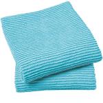 Set asciugamani blu di cotone 2 pezzi 