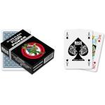 NTP- Italia Carte Poker Long Life PVC-Mazzo Blu, Colore, Nero, Large, 00029